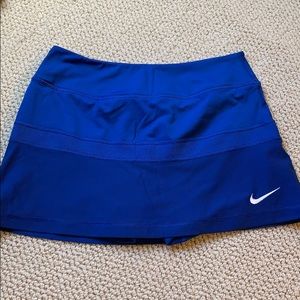 Blue nike tennis skirt